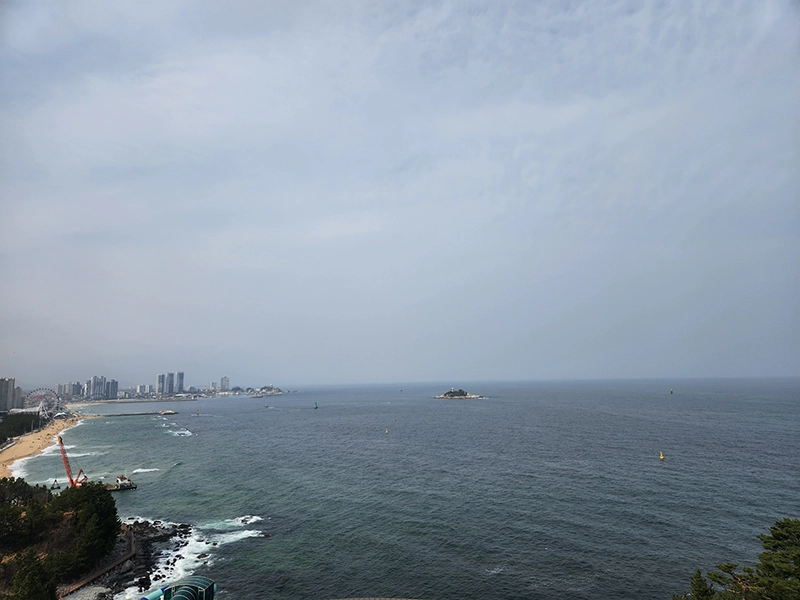 롯데 리조트 속초 스위트 - 거실에서 본 풍경