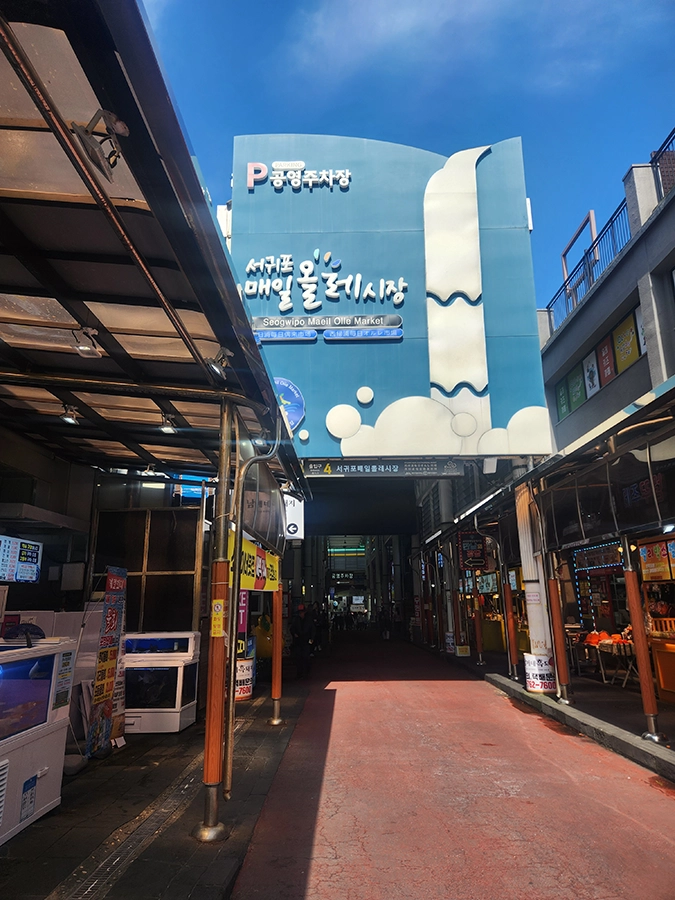 6세와 2세 아이랑 제주 4박 5일 여행 3일차 - 서귀포매일올레시장
