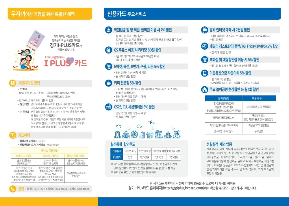 경기 아이플러스카드 해택