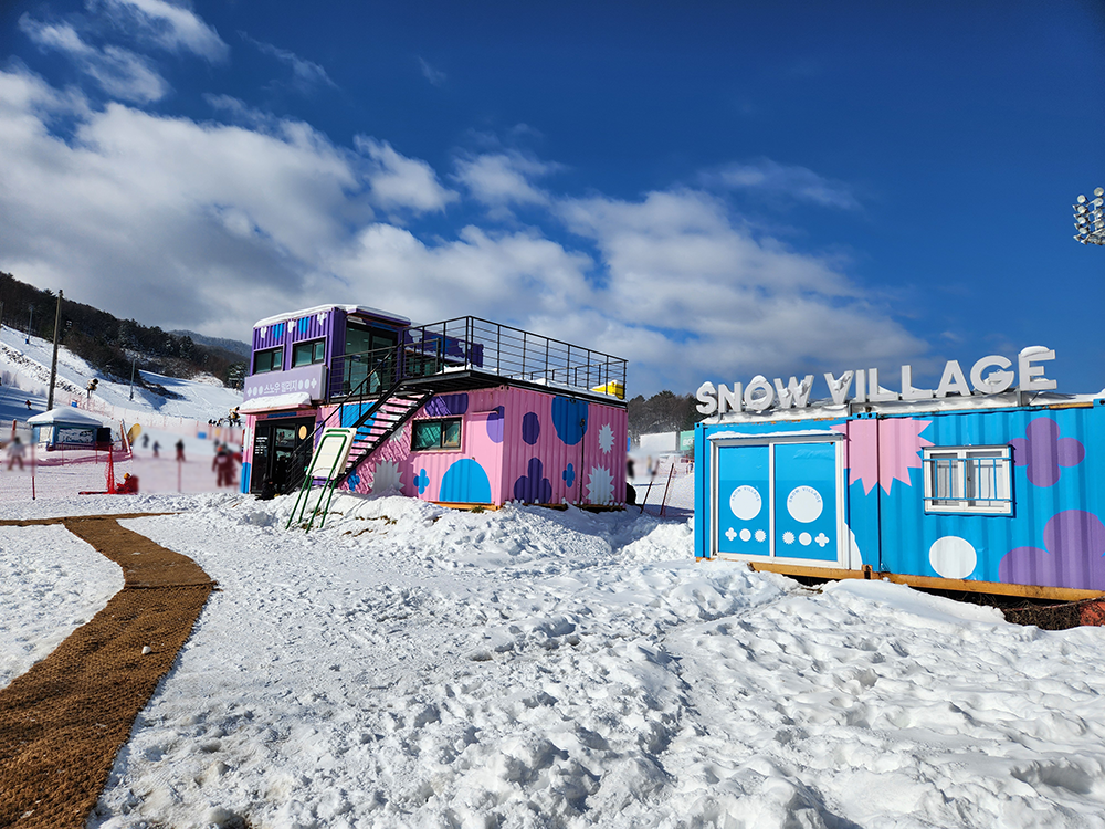 폭설 후 휘닉스파크 - 스노우빌리지
