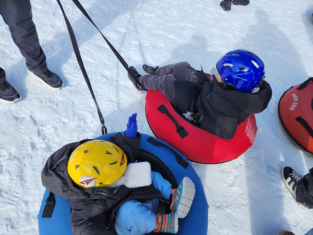 폭설 후 휘닉스파크