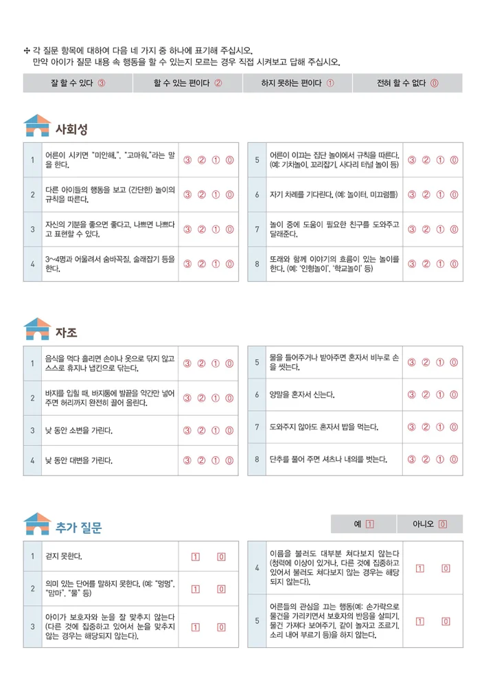 3세 (생후 30~36개월) 영유아 건강검진