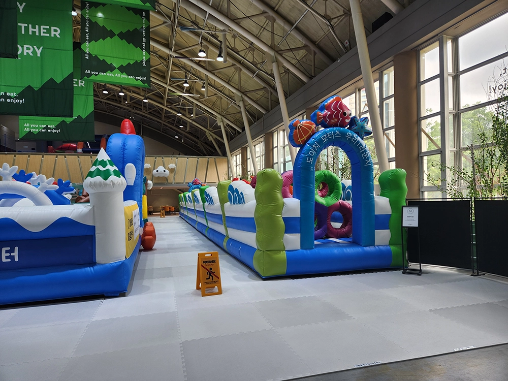 수영장과 경품 티켓 상상놀이터 이용하기