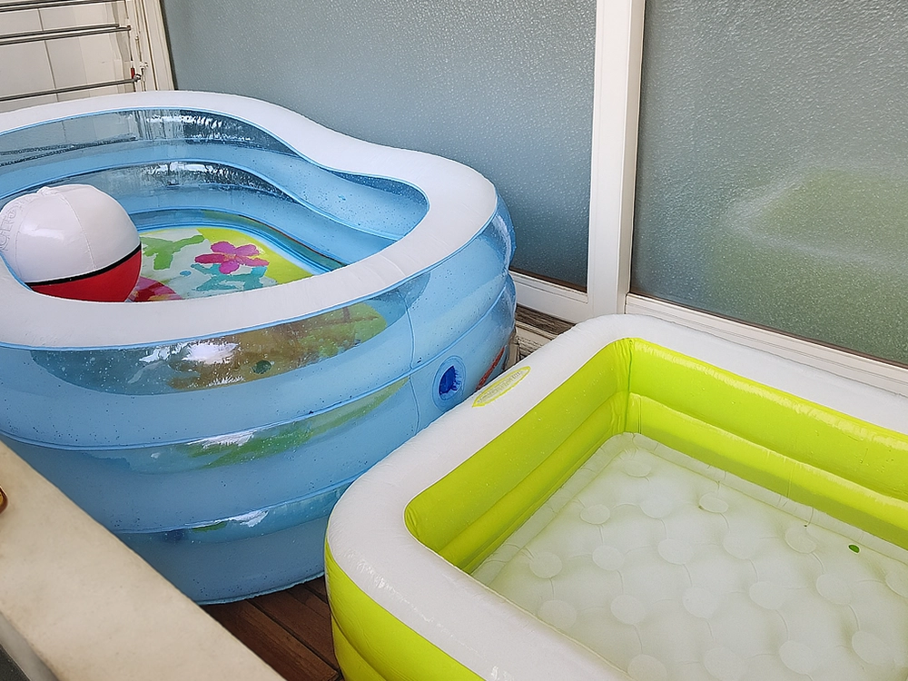 집에서 물놀이 하자