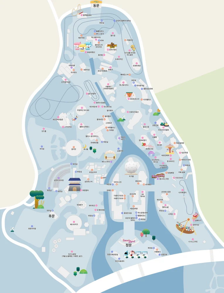 서울랜드 지도