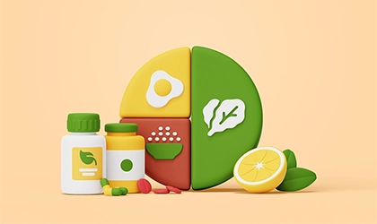 식사 루틴과 약으로 보는 필수 영양소 충족도