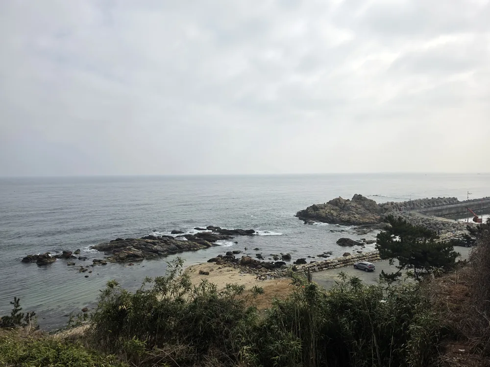 낙산사 홍련암 속초 가족여행 동선 중 바라본 동해 풍경