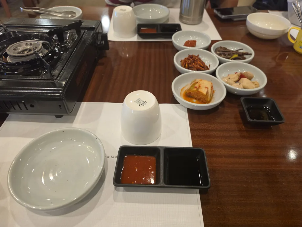 쏠비치 양양 송이 저녁 식사 기본 상차림
