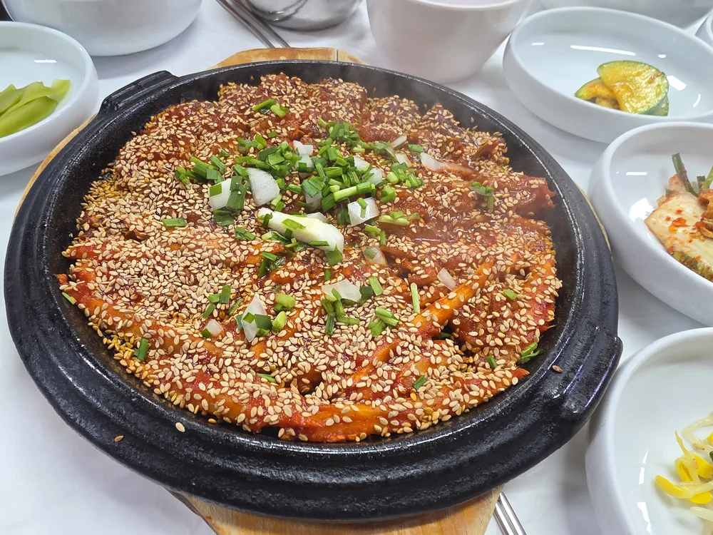 속초 미가의 양념 구이 메뉴
